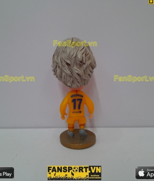 Tượng Antoine Griezmann 17 Barcelona 2019 2020 away yellow soccerwe