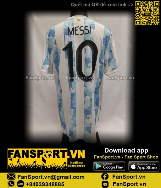 Áo đấu Messi Argentina Copa America 2021 shirt jersey FS6569 authentic