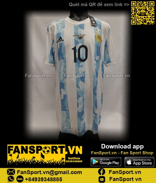 Áo đấu Messi Argentina Copa America 2021 shirt jersey FS6569 authentic