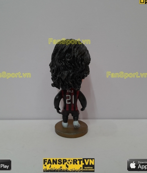 Tượng Andrea Pirlo 21 AC Milan 2008-2009 home red black soccerwe