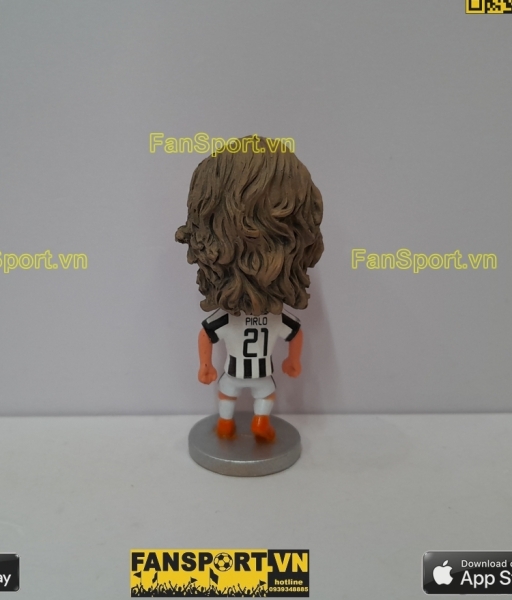 Tượng Andrea Pirlo 21 Juventus 2014-2015 home white black kodoto