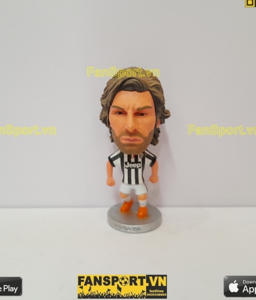 Tượng Andrea Pirlo 21 Juventus 2014-2015 home white black kodoto