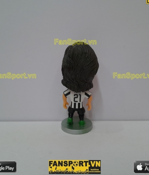 Tượng Andrea Pirlo 21 Juventus 2014-2015 home white black soccerwe