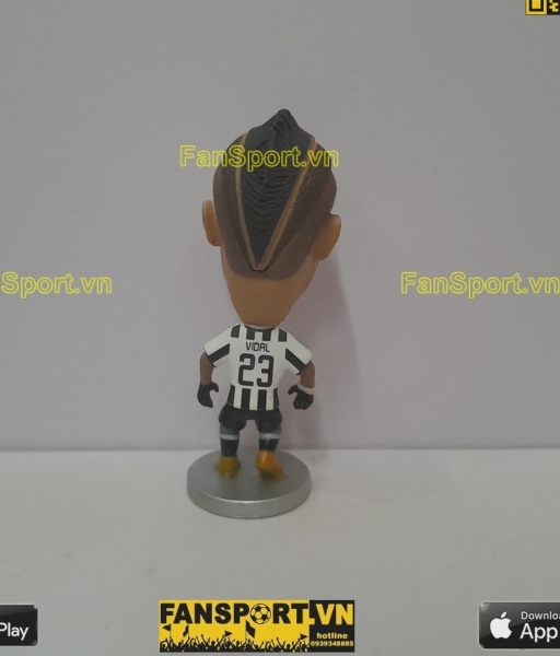 Tượng Arturo Vidal 23 Juventus 2014 2015 home white black kodoto