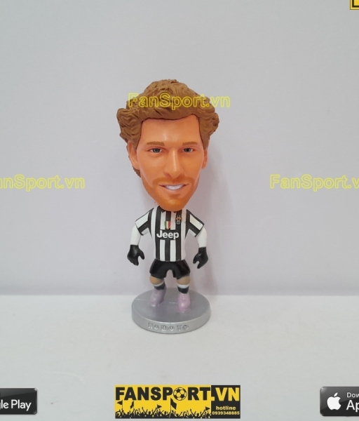 Tượng Fernando Llorente 14 Juventus 2014 2015 home black white kodoto