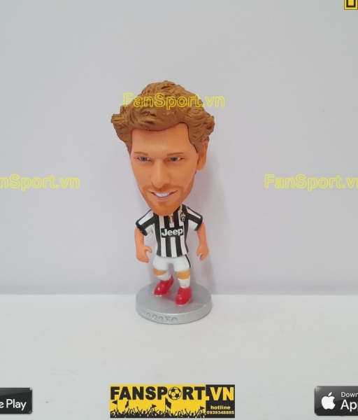 Tượng Fernando Llorente 14 Juventus 2014 2015 home black white kodoto