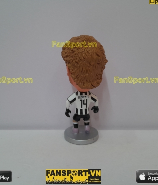 Tượng Fernando Llorente 14 Juventus 2014 2015 home black white kodoto