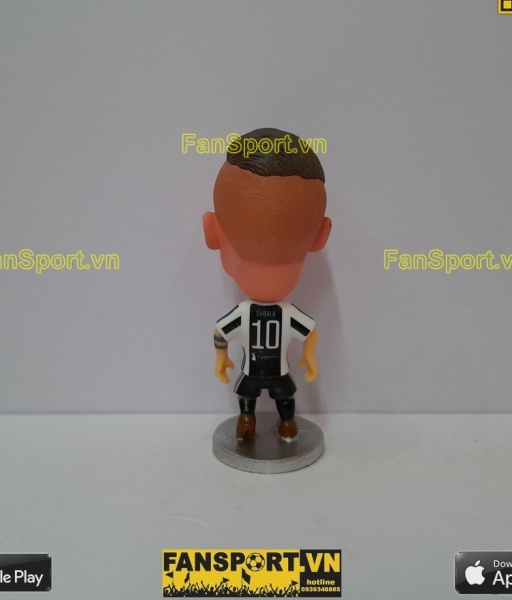 Tượng Paulo Dybala 10 Juventus 2017 2018 home white black soccerwe