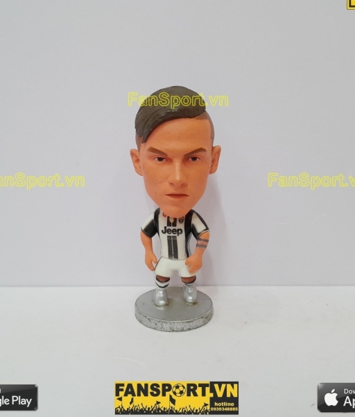 Tượng Paulo Dybala 21 Juventus 2016 2017 home white black soccerwe