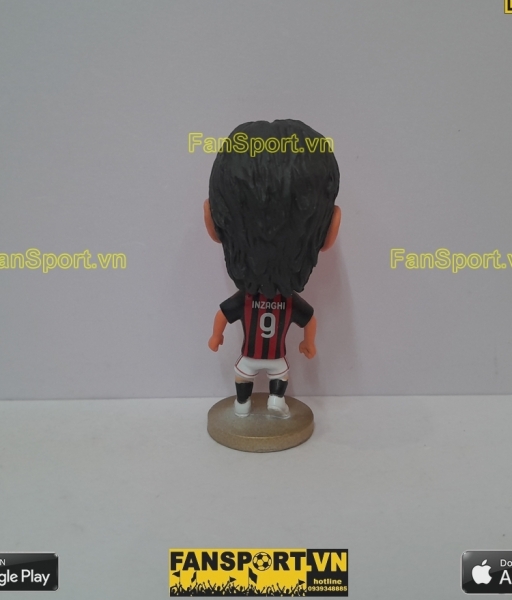 Tượng Filippo Inzaghi 9 AC Milan 2009 2010 home red black kodoto