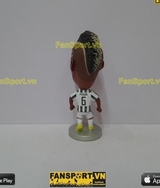 Tượng Paul Pogba 6 Juventus 2014 2015 home black white kodoto