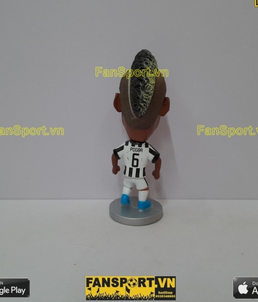 Tượng Paul Pogba 6 Juventus 2014 2015 home black white kodoto