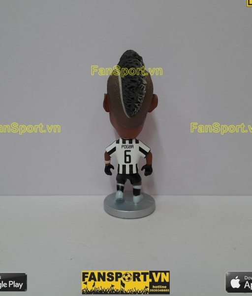 Tượng Paul Pogba 6 Juventus 2014 2015 home black white kodoto