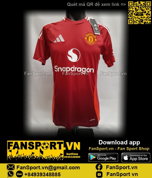 Áo đấu Manchester United 2024-2025 home red shirt jersey IU1397 Adidas