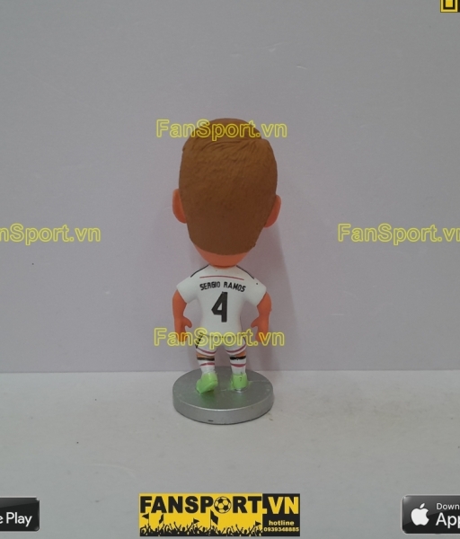 Tượng Sergio Ramos 4 Real Madrid 2014-2015 home white kodoto mô hình