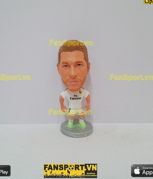 Tượng Sergio Ramos 4 Real Madrid 2014-2015 home white kodoto mô hình