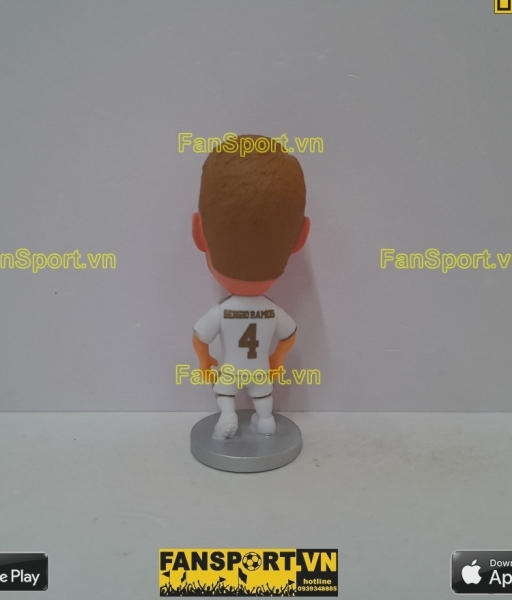 Tượng Sergio Ramos 4 Real Madrid 2019-2020 home white soccerwe