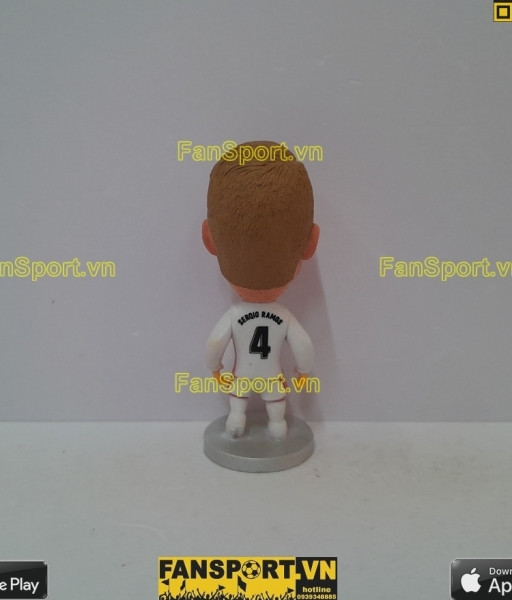 Tượng Sergio Ramos 4 Real Madrid 2020-2021 home white soccerwe