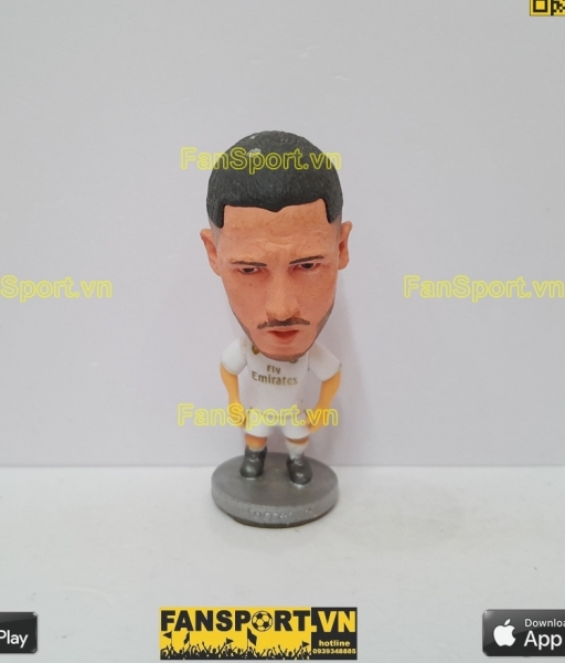 Tượng Eden Hazard 7 Real Madrid 2019-2020 home white soccerwe