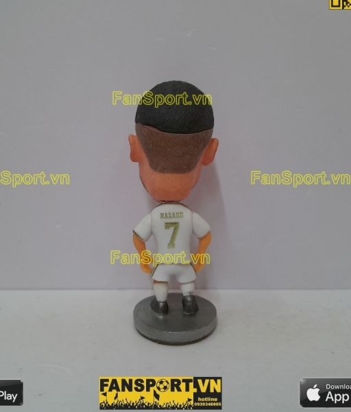 Tượng Eden Hazard 7 Real Madrid 2019-2020 home white soccerwe