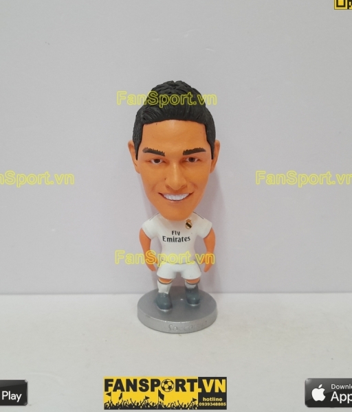 Tượng James Rodriguez 10 Real Madrid 2015-2016 home white soccerwe