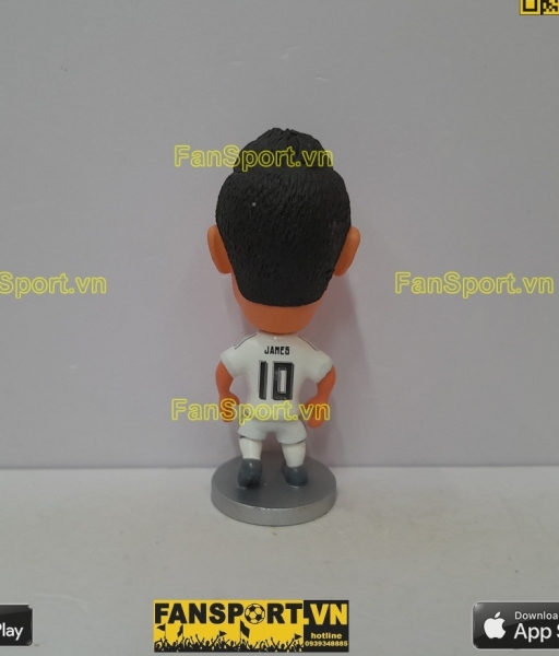 Tượng James Rodriguez 10 Real Madrid 2015-2016 home white soccerwe