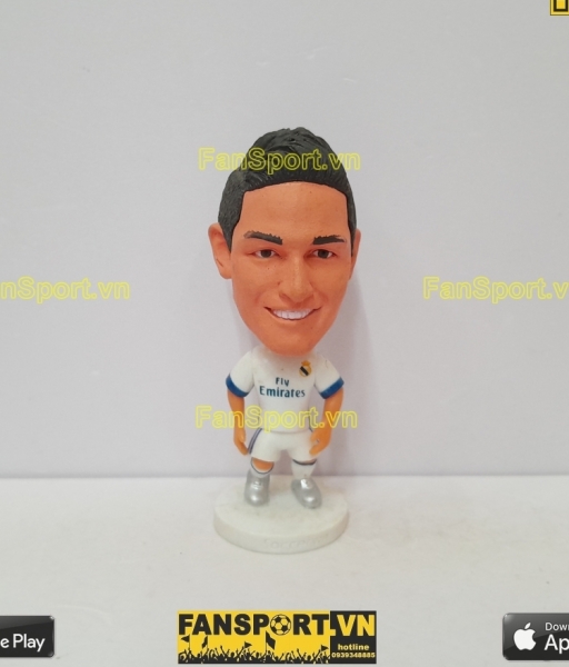 Tượng James Rodriguez 10 Real Madrid 2016-2017 home white soccerwe