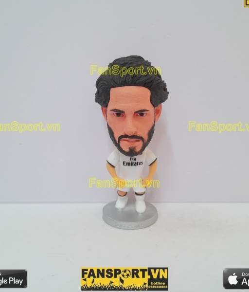 Tượng cầu thủ Isco 22 Real Madrid 2018-2019 home white soccerwe