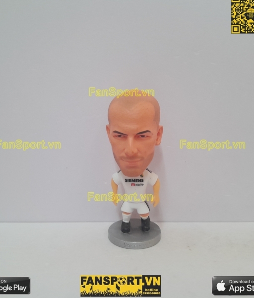 Tượng Zinedine Zidane 5 Real Madrid 2004 2005 home white soccerwe