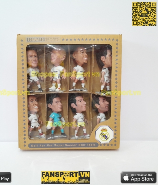 Box Real Madrid Super Soccer Star Idols dolls 2004 2005 home prostars