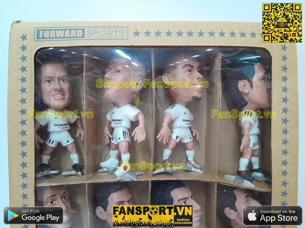 Box Real Madrid Super Soccer Star Idols dolls 2004 2005 home prostars