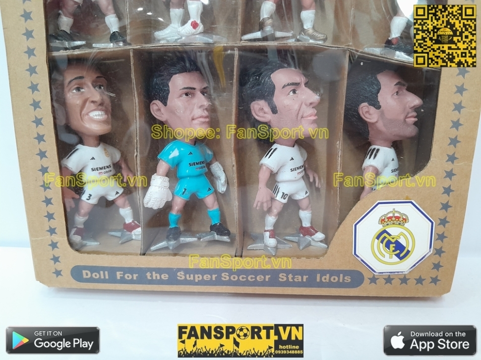 Box Real Madrid Super Soccer Star Idols dolls 2004 2005 home prostars