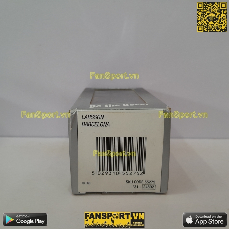 Tượng Henrik Larsson 7 Barcelona 2004-2005 home corinthian PR035 box