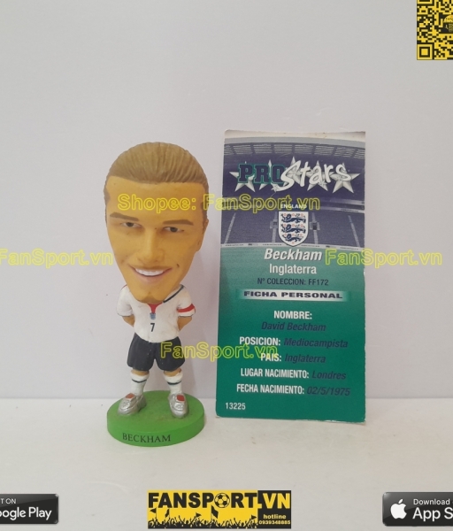 Tượng Beckham 7 England 2003 2004 2005 prostars fan favorites FF172