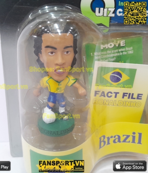 Tượng Ronaldinho 10 Brazil 2004-2005-2006 home yellow corinthian PR054