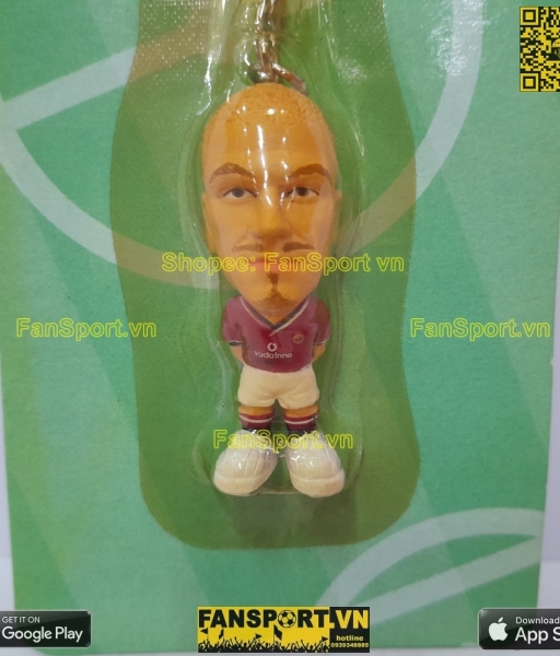 Móc khóa David Beckham 7 Manchester United 2000-2002 microstars key