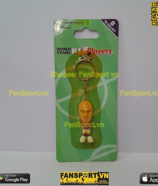 Móc khóa David Beckham 7 Manchester United 2000-2002 microstars key