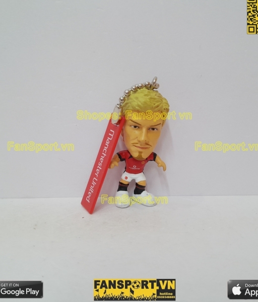 Móc khóa David Beckham 7 Manchester United 2002 2003 microstars key