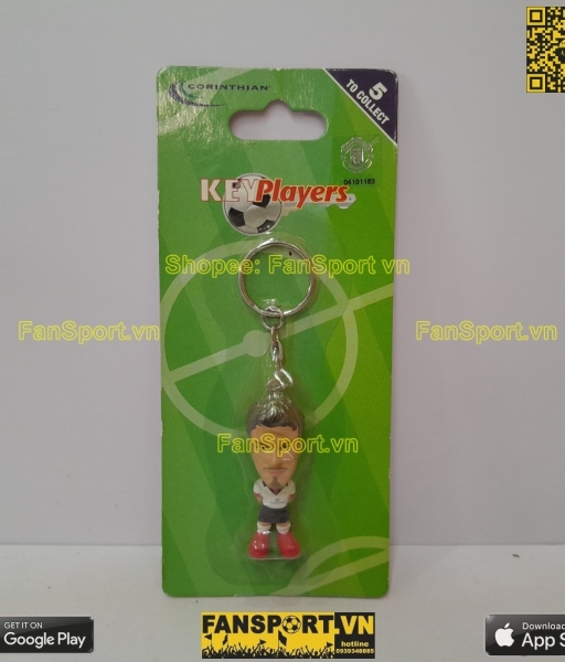 Móc khóa David Beckham 7 Manchester United 2002-2003 microstars key