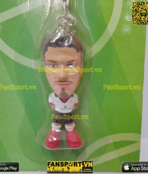 Móc khóa David Beckham 7 Manchester United 2002-2003 microstars key