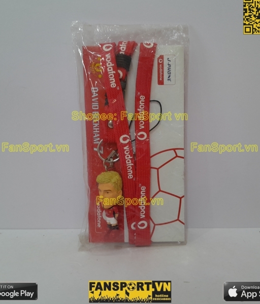 Móc khóa David Beckham 7 Manchester United 2002 2003 microstars key