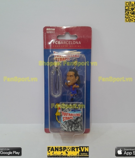 Móc khóa  Ronaldinho 10 Barcelona 2006 2007 home microstars key