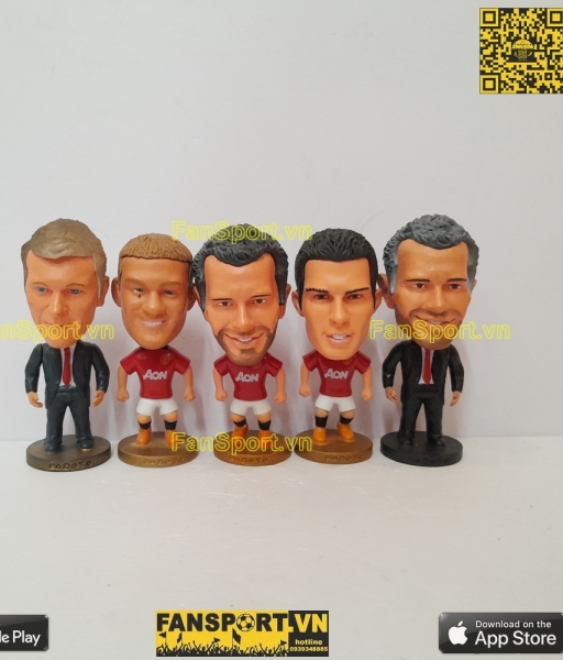 Set 5 tượng Manchester United 2013-2014 kodoto Rooney Giggs Persie