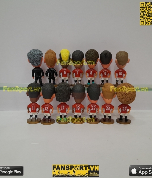 Set 14 tượng Manchester United 2016-2017 soccerwe rooney ibrahimovic