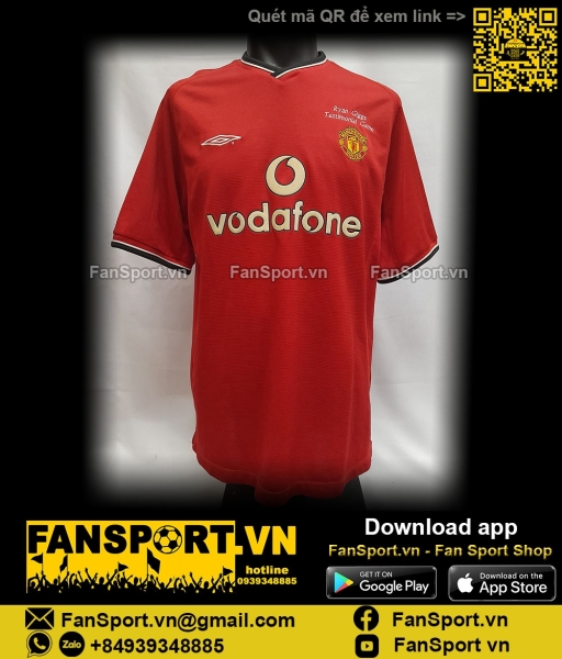 Áo đấu Manchester United Testimonial Ryan Giggs 2001 home shirt red