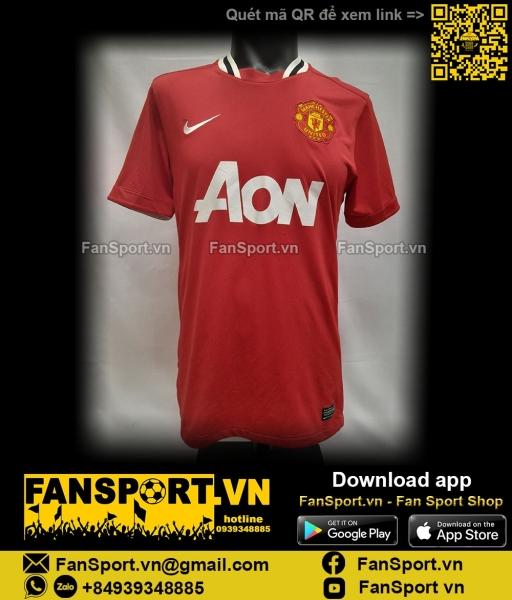 Áo đấu Owen Manchester United 2011-2012 home shirt jersey 423932 Nike