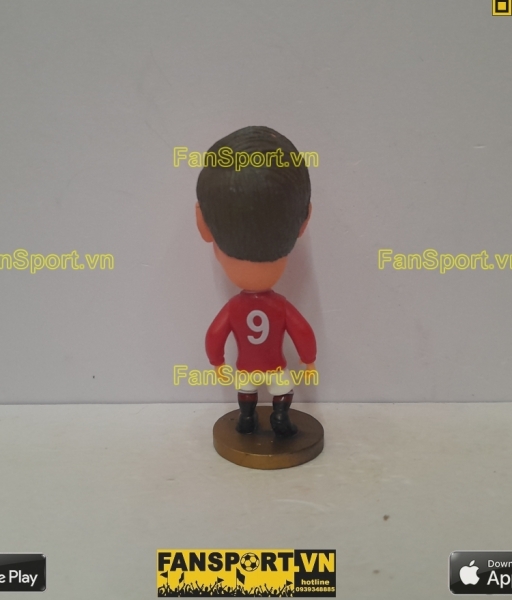 Tượng Bobby Charlton 9 Manchester United 1961 1971 home red soccerwe