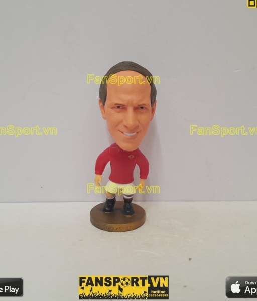 Tượng Bobby Charlton 9 Manchester United 1961 1971 home red soccerwe