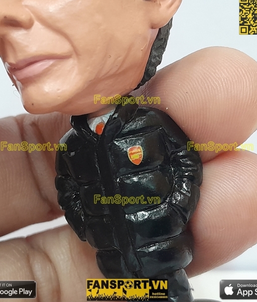 Tượng huấn luyện viên Arsene Wenger Arsenal manager coach black kodoto
