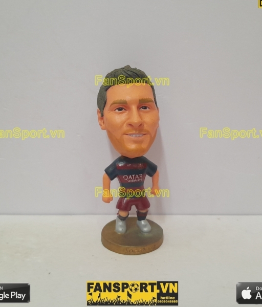 Tượng Lionel Messi 10 Barcelona 2015-2016 home red blue scoccerwe
